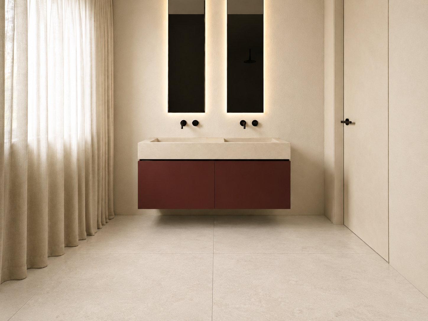 Bagno principale con Florim Sensi Lithos White
